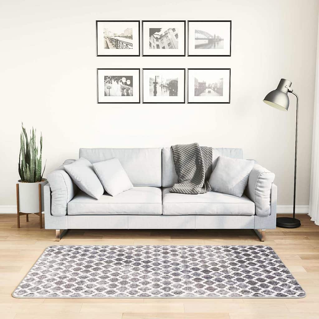 Vidaxl vloerkleed wasbaar anti-slip 80x150 cm meerkleurig