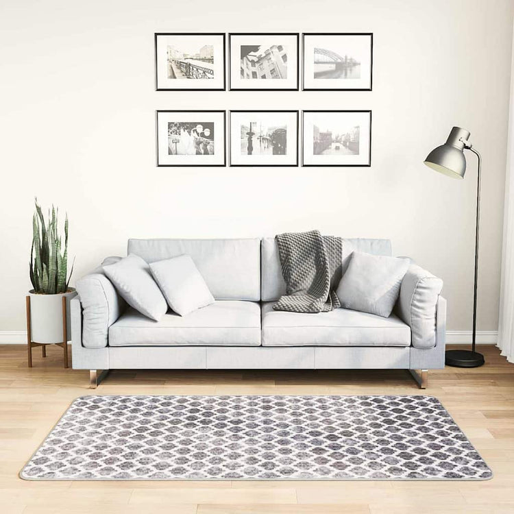 Vidaxl vloerkleed wasbaar anti-slip 80x150 cm meerkleurig