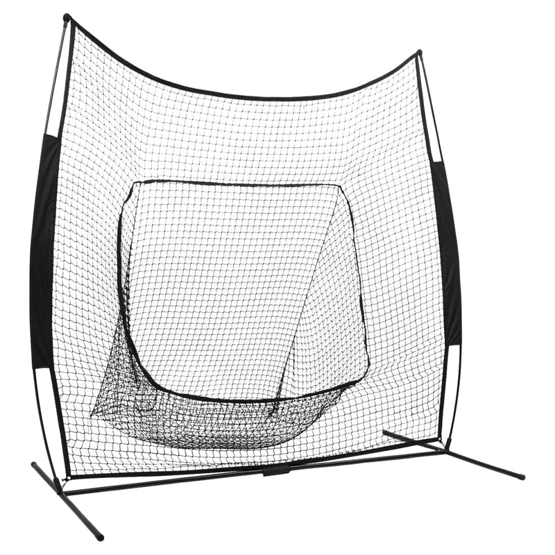Vidaxl honkbalen softbalnet 241x106,5x216 cm metaal