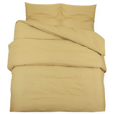 Vidaxl dekbedovertrekset lichtgewicht 260x240 cm microvezel taupe