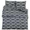 Vidaxl dekbedovertrekset 200x220 cm katoen grijs