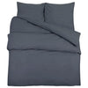 Vidaxl dekbedovertrekset 155x220 cm katoen antracietkleurig