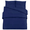 Vidaxl dekbedovertrekset 220x240 cm katoen marineblauw