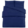 Vidaxl dekbedovertrekset 200x200 cm katoen marineblauw