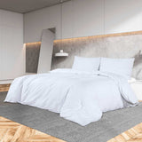 Vidaxl dekbedovertrekset 155x220 cm katoen wit - afbeelding 1