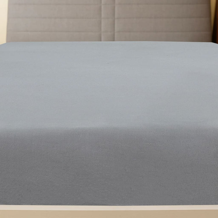 Vidaxl hoeslaken jersey 140x200 cm katoen grijs