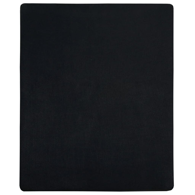 Vidaxl hoeslaken jersey 100x200 cm katoen zwart
