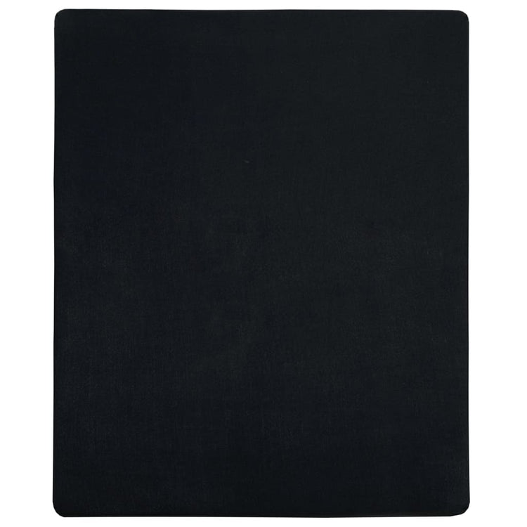 Vidaxl hoeslakens 2 st jersey 160x200 cm katoen zwart