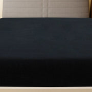 Vidaxl hoeslaken jersey 180x200 cm katoen zwart - afbeelding 3