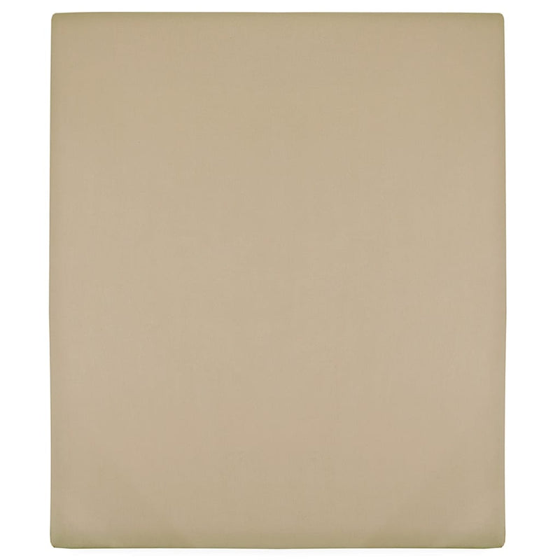 Vidaxl hoeslaken jersey 160x200 cm katoen taupe