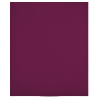 Vidaxl hoeslaken jersey 90x200 cm katoen bordeauxrood