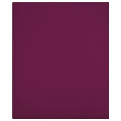 Vidaxl hoeslaken jersey 140x200 cm katoen bordeauxrood