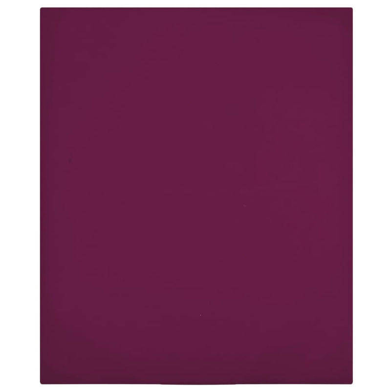 Vidaxl hoeslakens 2 st jersey 140x200 cm katoen bordeauxrood