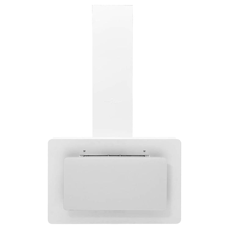 Vidaxl wandafzuigkap 60 cm roestvrij staal en gehard glas wit