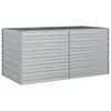 Vidaxl plantenbak verhoogd 160x80x77 cm gegalvaniseerd staal zilver