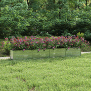 Vidaxl plantenbak verhoogd 320x40x45 cm gegalvaniseerd staal zilver - afbeelding 1