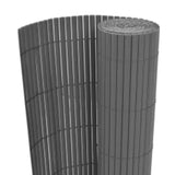 Vidaxl tuinafscheiding dubbelzijdig 110x300 cm grijs - afbeelding 2