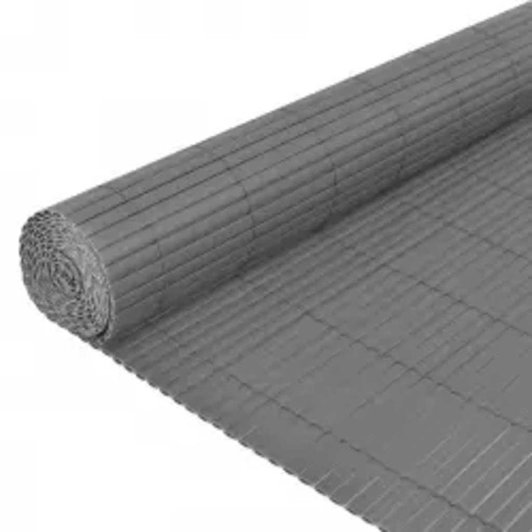 Vidaxl tuinafscheiding dubbelzijdig 110x300 cm grijs