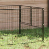 Vidaxl hondenkennel 5 m² staal zwart