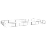 VidaXL Hondenkennel 50 m² staal zwart - afbeelding 1