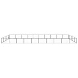 VidaXL Hondenkennel 50 m² staal zwart - afbeelding 2