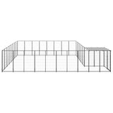 VidaXL Hondenkennel 20,57 m² staal zilverkleurig - afbeelding 3