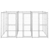 VidaXL Hondenkennel 7,26 m² gegalvaniseerd staal - afbeelding 2