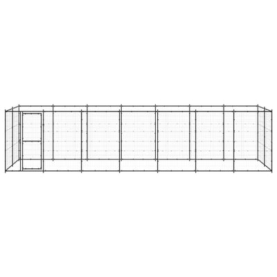 VidaXL Hondenkennel 16,94 m² staal