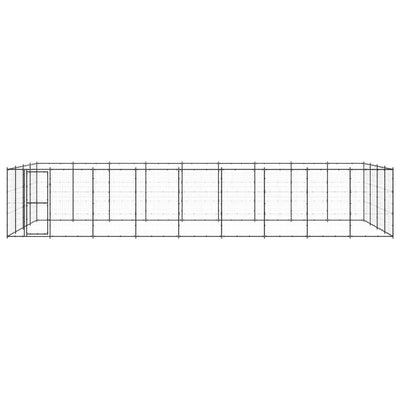 VidaXL Hondenkennel 43,56 m² staal