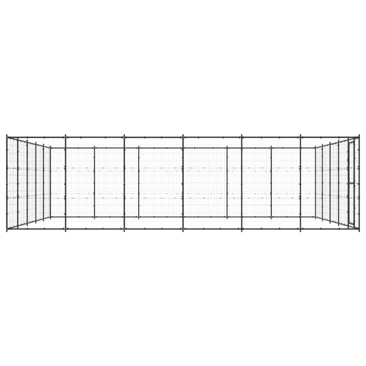 VidaXL Hondenkennel 36,3 m² staal