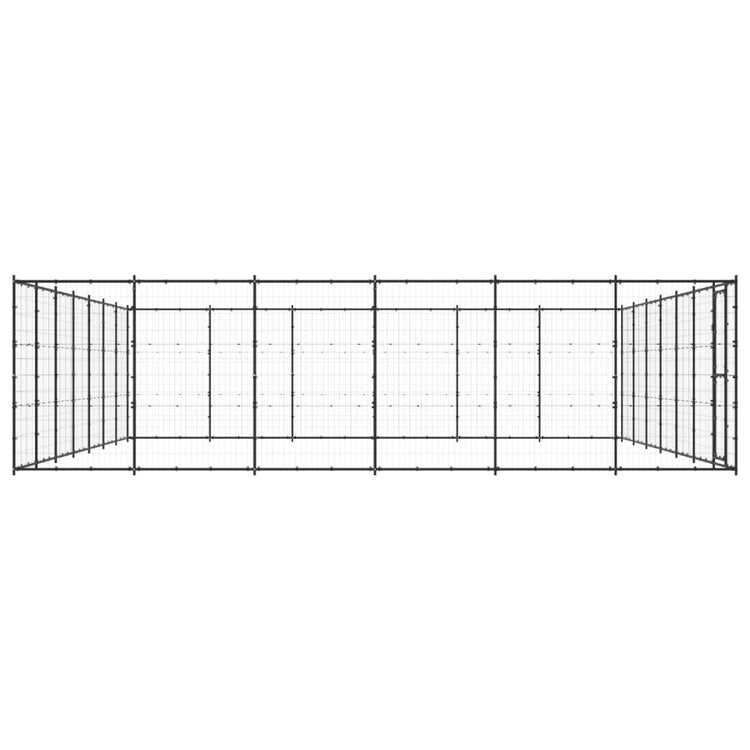VidaXL Hondenkennel 50,82 m² staal
