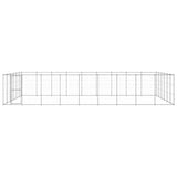 VidaXL Hondenkennel 65,34 m² gegalvaniseerd staal - afbeelding 2