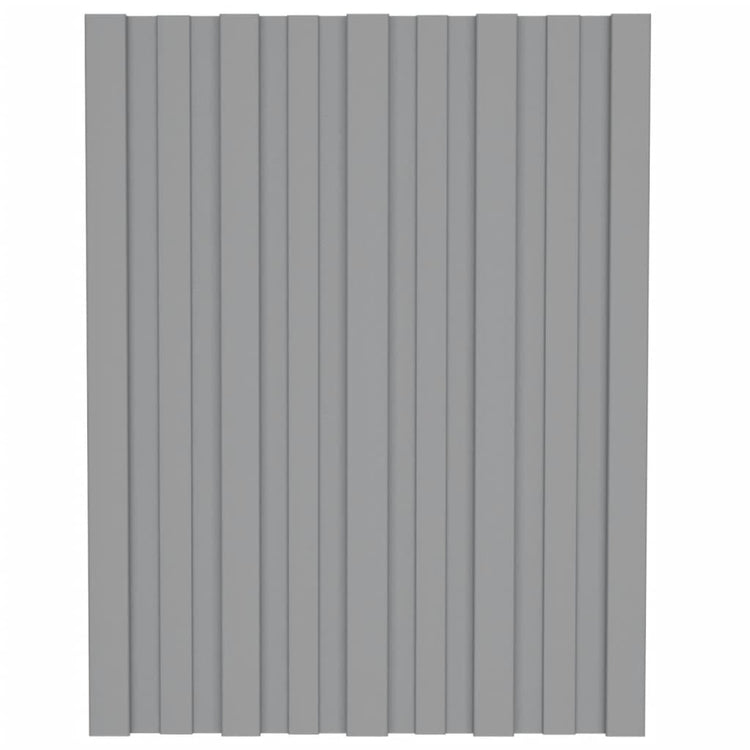 VidaXL Dakpanelen 36 st 60x45 cm gegalvaniseerd staal grijs