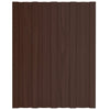 VidaXL Dakpanelen 12 st 60x45 cm gegalvaniseerd staal bruin