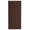 VidaXL Dakpanelen 36 st 100x45 cm gegalvaniseerd staal bruin