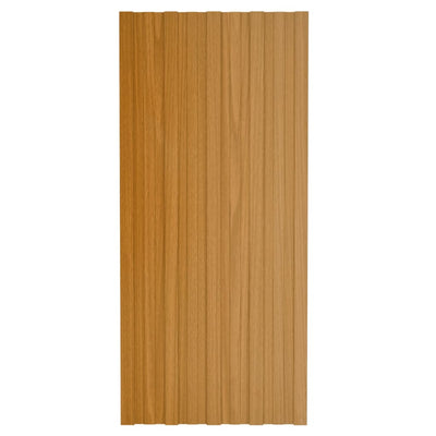 Vidaxl dakpanelen 12 st 100x45 cm gegalvaniseerd staal lichthout