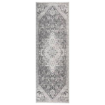 Vidaxl buitenkleed platgeweven 80x250 cm lichtgrijs