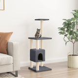 Vidaxl kattenkrabpaal met sisal krabpalen 104 cm donkergrijs - afbeelding 1