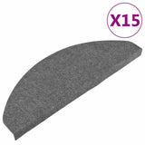 Vidaxl trapmatten zelfklevend 15 st 65x22,5x3,5 cm grijs - afbeelding 2