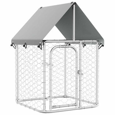 Vidaxl hondenkennel voor buiten met dak 100x100x150 cm