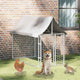Vidaxl hondenkennel voor buiten met dak 200x100x150 cm