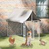 Vidaxl hondenkennel voor buiten met dak 200x100x150 cm