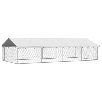 VidaXL Hondenkennel voor buiten met dak 600x300x150 cm