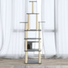 Vidaxl kattenkrabpaal met sisal krabpalen 183 cm lichtgrijs