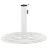 Vidaxl parasolvoet 44x44x31 cm gietijzer wit