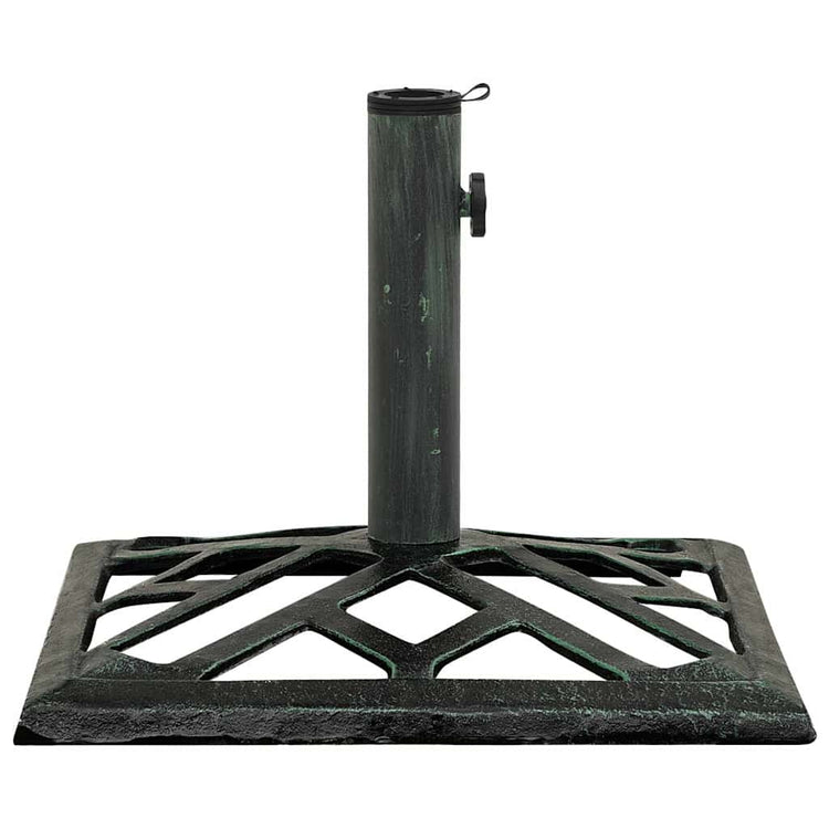 Vidaxl parasolvoet 44x44x31 cm gietijzer groen