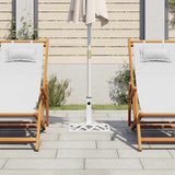 Vidaxl parasolvoet 44x44x31 cm gietijzer wit - afbeelding 3