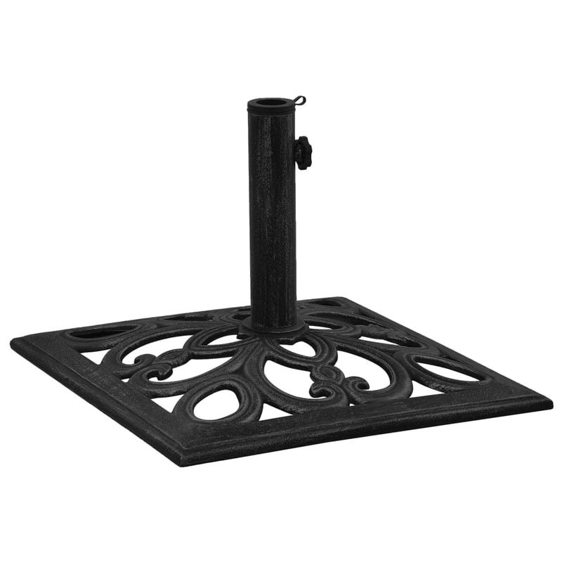 VidaXL Parasolvoet 47x47x33 cm gietijzer zwart
