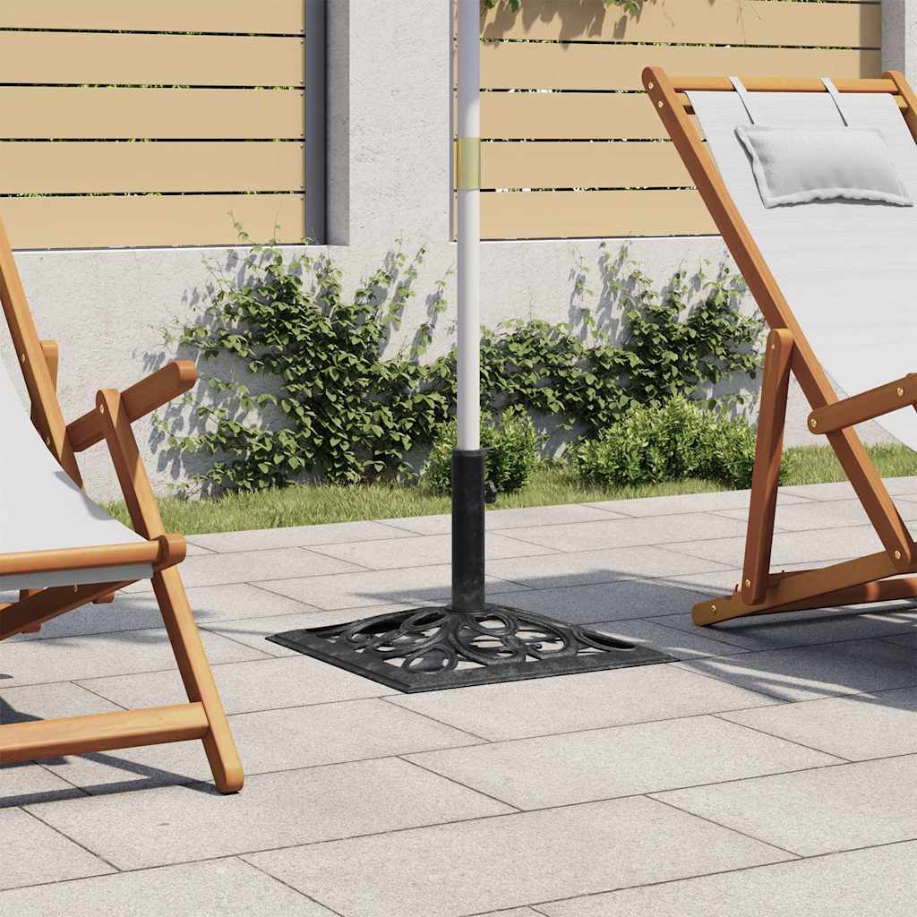 Vidaxl parasolvoet 47x47x33 cm gietijzer zwart