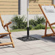 Vidaxl parasolvoet 47x47x33 cm gietijzer zwart